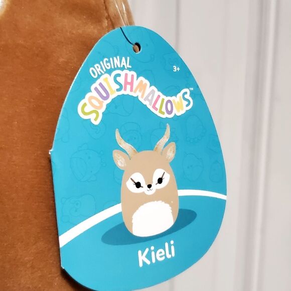 7-8" Squishmallow Kieli the antelope soft plush Kellytoy gift toy - Picture 2 of 3